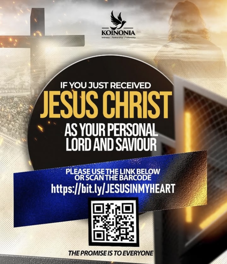 You just received Jesus